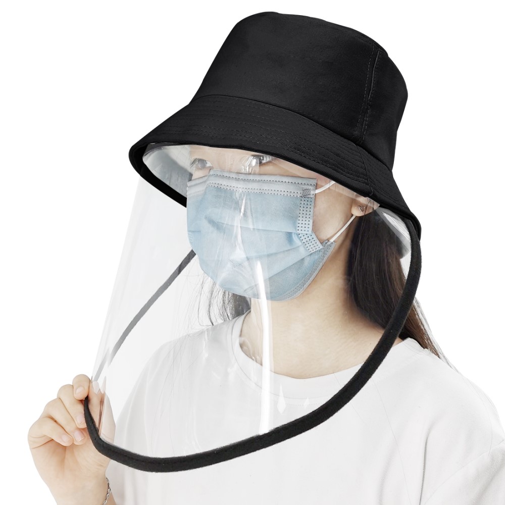 Reusable Full Face Protective Shield Clear Sun Hat Saliva-proof Anti-fog Cap fdz 
